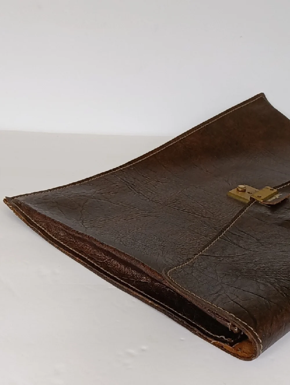 Rare Hartmann Vintage Embossed Leather Document Folio Briefcase Portfolio